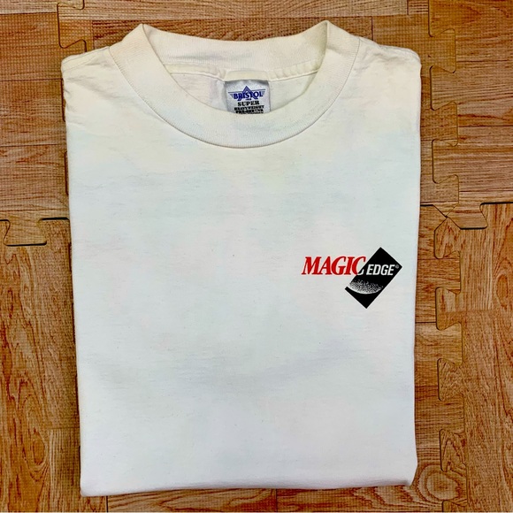 Vintage Magic Edge Flight Simulator Shirt Medium Pilot Double Sided Aviation Tee - Picture 11 of 11